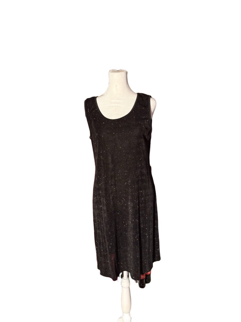 Rabbit Rabbit Rabbit Black Sparkle Sleeveless Mini Dress